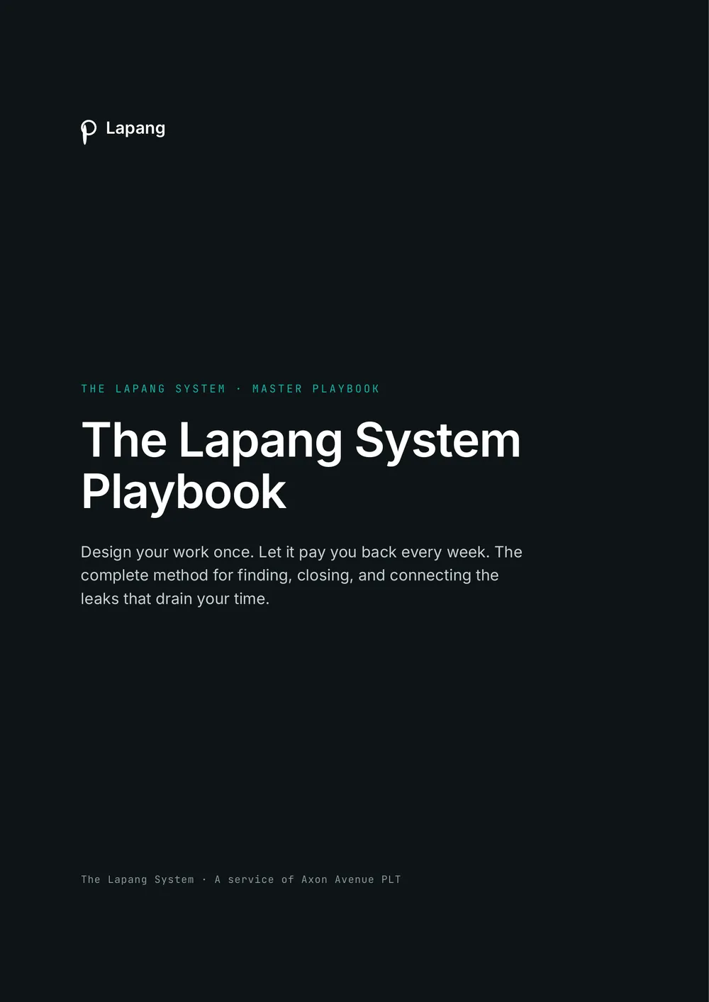 The Lapang System Playbook