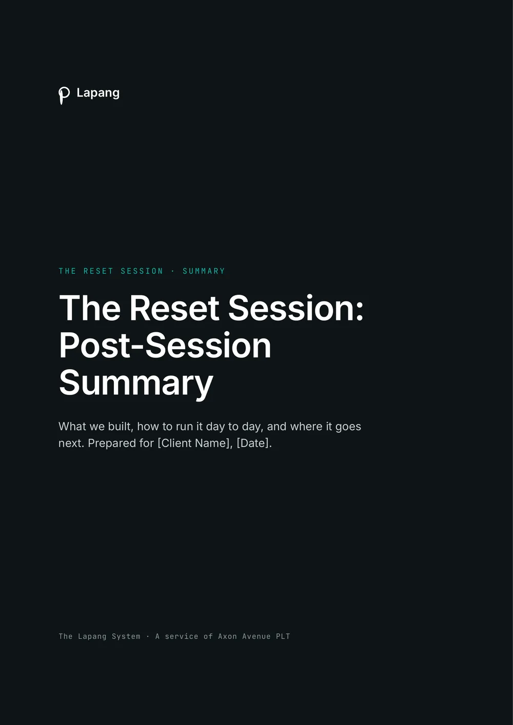Your Post-Session Summary